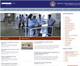 CPmcollege.edu.pk(Central Park Medical College) Screenshot