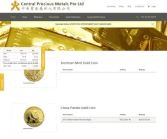 CPMGG.com.sg(Buying and Selling of Gold Bullion & Jewellery) Screenshot