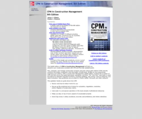 Cpminconstructionmanagement.com(CPM in construction managemenet) Screenshot