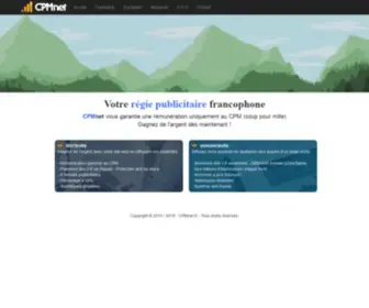 CPmnet.fr(Régie publicitaire au CPM) Screenshot