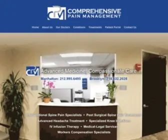 CPMNYC.com(Comprehensive Pain Management) Screenshot