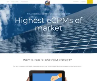 CPmrocket.com(CPM Rocket) Screenshot