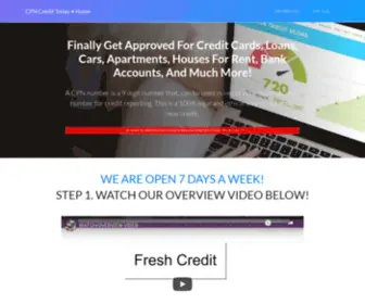 CPNcredittoday.com(CPN Credit For Perfect Credit Fast Home) Screenshot