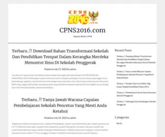 CPNS2016.com(Info Pendaftaran CPNS 2018 di sscn.bkn.go.id) Screenshot