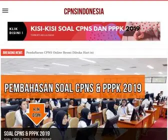 CPnsindonesia.com(Informasi Lengkap CPNS dan PPPK 2019) Screenshot