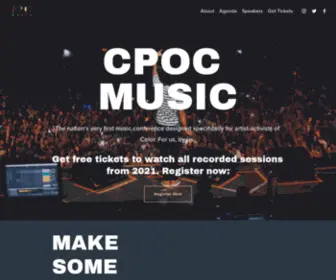 Cpocmusic.com(CPOC Music Conference) Screenshot