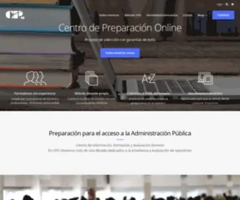 Cponline.es(Centro de Preparación Online) Screenshot