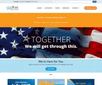 Cportcu.org(CPort Credit Union) Screenshot