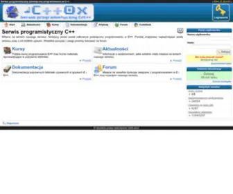 CPP0X.pl(Serwis programistyczny C i C) Screenshot