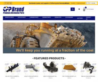 CPPbrand.com(Komatsu Parts) Screenshot