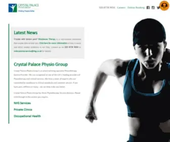 CPPG.co.uk(Crystal Palace Physio Group) Screenshot