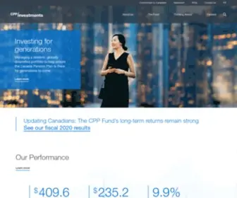 Cppib.ca(CPP Investments) Screenshot