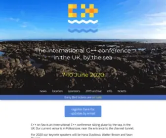 Cpponsea.uk(C++ on Sea is an international C++ conference (usually)) Screenshot