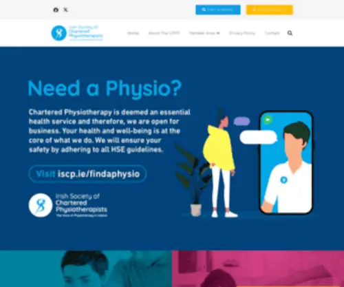 CPPP.ie(Chartered Physiotherapists in Private Practice) Screenshot