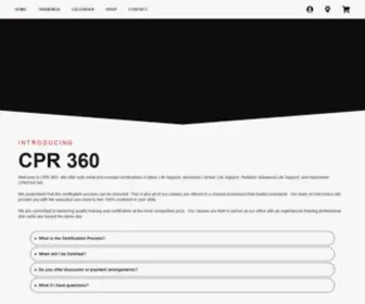 CPR-360.com(CPR 360) Screenshot