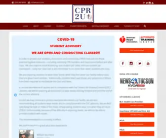 CPR2Uaz.com(CPR, First Aid, BLS, ACLS, PALS, HeartSaver AHA Classes Tucson, AZ) Screenshot