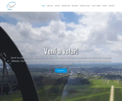 Cprafaela.com.ar(Club de Planeadores Rafaela) Screenshot