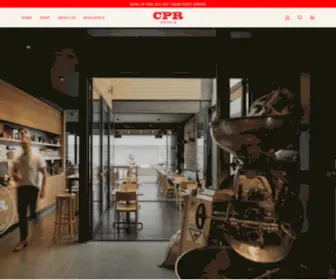 CPrcoffee.co.nz(CPR Coffee Co) Screenshot