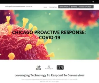 CPrcovid19.com(MHUB, MATTER and 1871) Screenshot