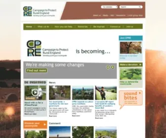 Cpre.org.uk(CPRE, the countryside charity) Screenshot