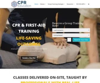 Cpredu.com(CPR Education) Screenshot