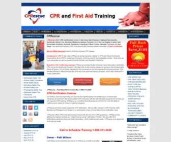 Cprescue.com(CPR Classes Training San Jose) Screenshot