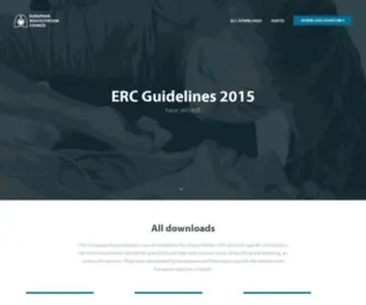 CPrguidelines.eu(ERC Guidelines) Screenshot