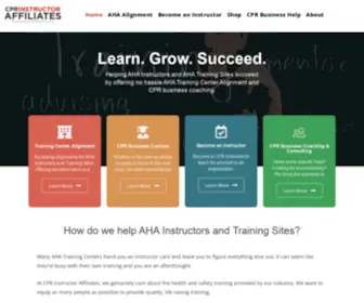 Cprinstructoraffiliates.com(AHA Training Center Alignment) Screenshot