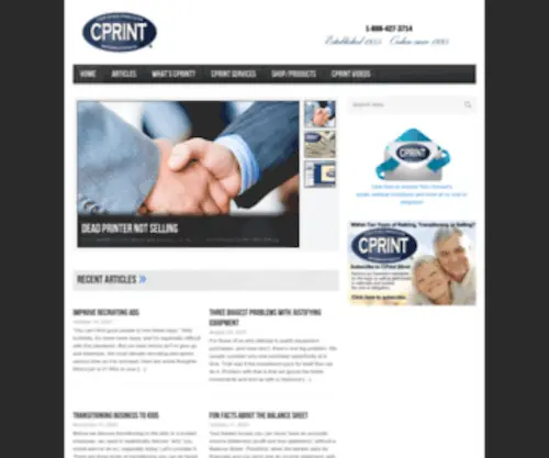 Cprint.com(CPrint® International) Screenshot