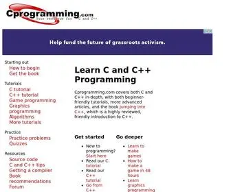 Cprogramming.com(Learn C and C) Screenshot