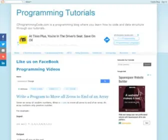 Cprogrammingcode.com(Programming Tutorials) Screenshot