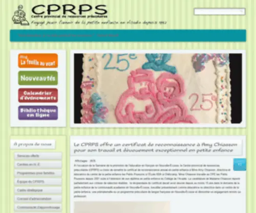 CPRPS.ca(Accueil) Screenshot