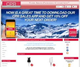 CPrsale.com(Cosmetic Packaging Resources® (CPR Sales)) Screenshot