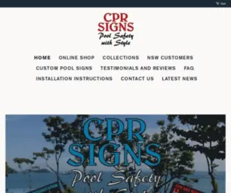 CPrsigns.com.au(Premium CPR Signs Resuscitation Swimming Pool Safety Signs) Screenshot