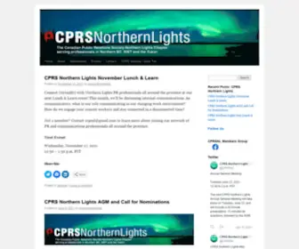 CPRsnorthernlights.com(CPRS Northern Lights) Screenshot