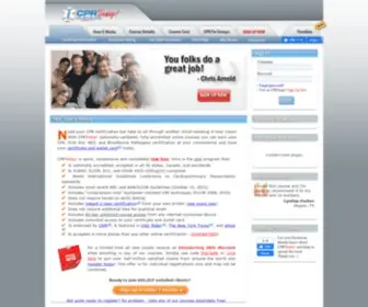 CPrtoday.com(Online CPR Certification & Online First Aid Certification) Screenshot