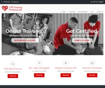 CPRtrainingpro.com(CPR Certification Classes) Screenshot