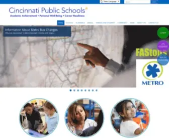 CPS-K12.org(Cincinnati Public Schools) Screenshot