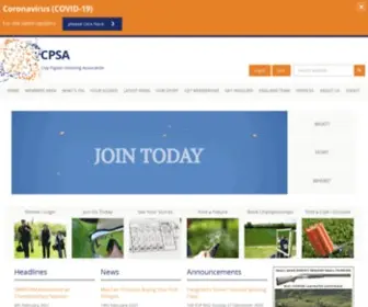Cpsa.co.uk(Clay Pigeon Shooting Association) Screenshot