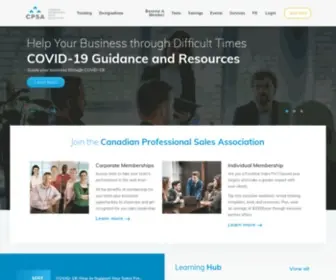Cpsa.com(Canadian Professional Sales Association) Screenshot
