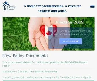 CPS.ca(The Canadian Paediatric Society) Screenshot