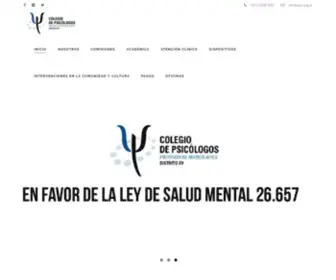Cpsi.org.ar(Colegio Psicolgos Distrito XV) Screenshot
