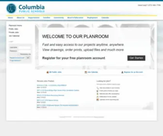 CPSK12Bids.com(Columbia Public Schools Online Planroom) Screenshot