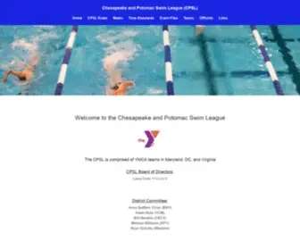 CPSL.info(Chesapeake & Potomac Swimming League) Screenshot