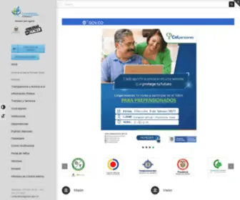 CPSMbga.gov.co(CAJA DE PREVISION SOCIAL MUNICIPAL DE BUCARAMANGA) Screenshot