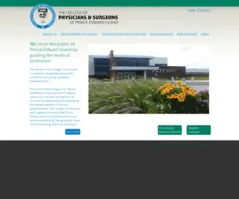 CPspei.ca(College of Physicians and Surgeons of Prince Edward Island) Screenshot