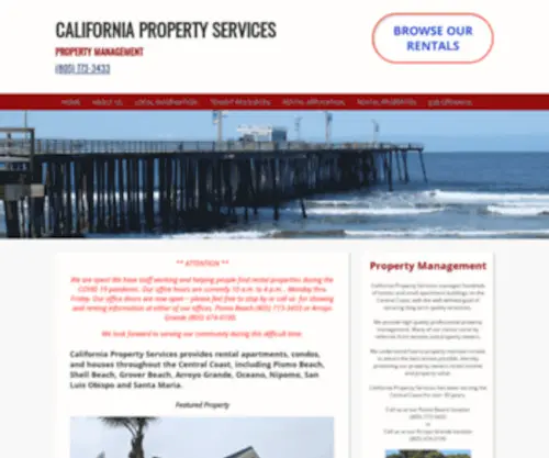 CPSpropertymanagement.com(Property Management) Screenshot