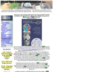 CPSscifair.org(Chicago Public Schools Student STEM Exhibition) Screenshot