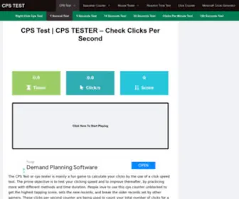 CPstest.us(CPS Test) Screenshot