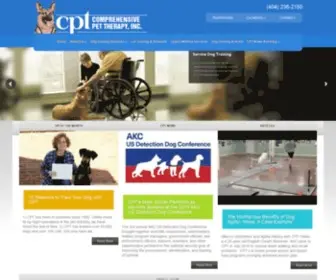 CPT-Training.com(Comprehensive Pet Therapy and Dog Training) Screenshot